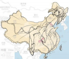 谁说中国地图是大公鸡？其实是美少女！
